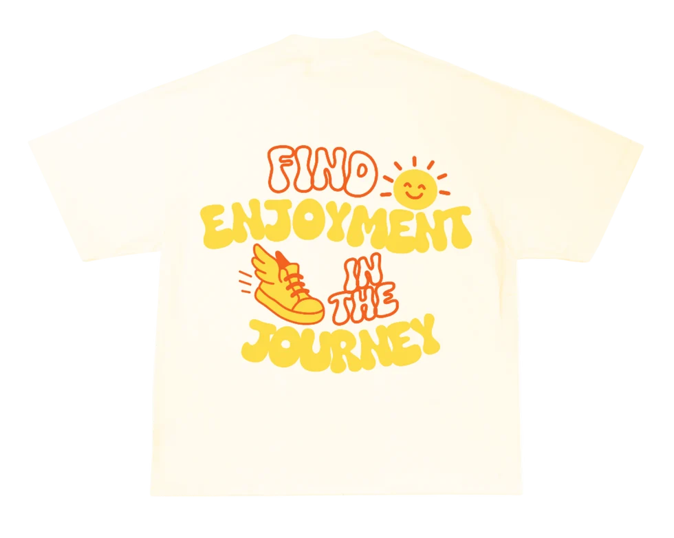 Couriway T-shirt featuring Find Enjoyment in the Journey artwork