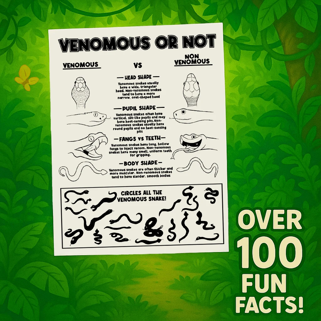 Jungle snake educational activity guide example